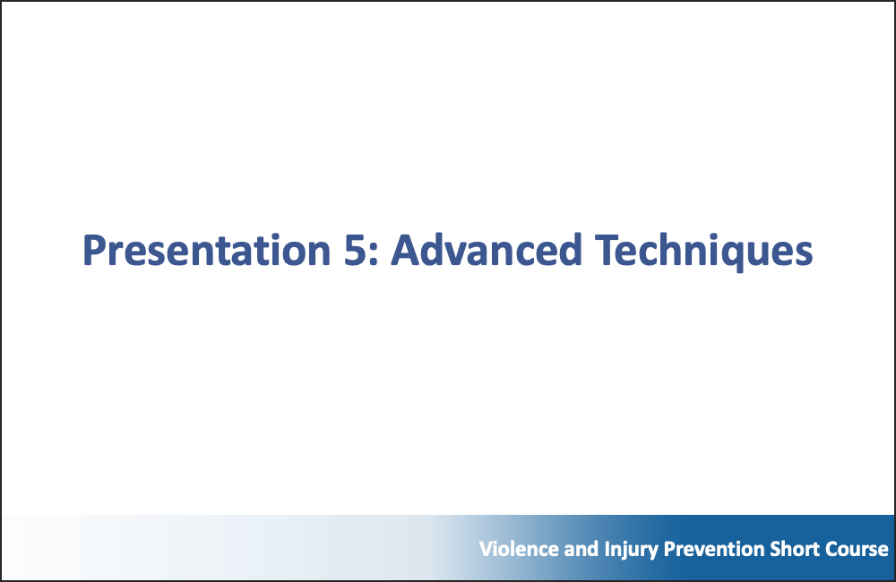 Trauma Care Quality Improvement, Module 5