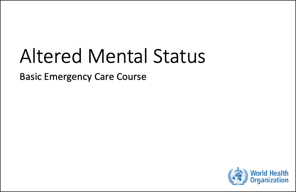 Altered Mental Status